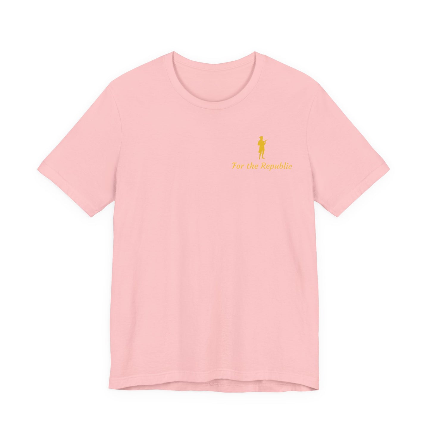 Patriotic Short Sleeve Tee - 'For the Republic' & Military Tribute