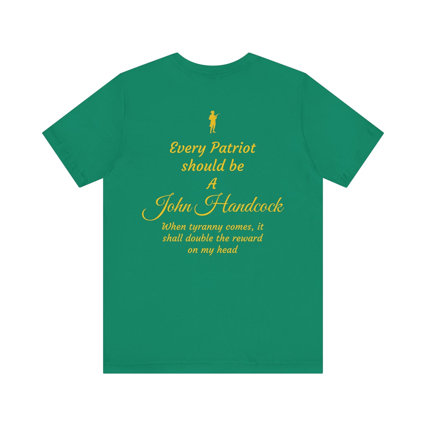 Patriotic Unisex Short Sleeve Tee - 'For the Republic' & 'Every Patriot Should Be A John Hancock'