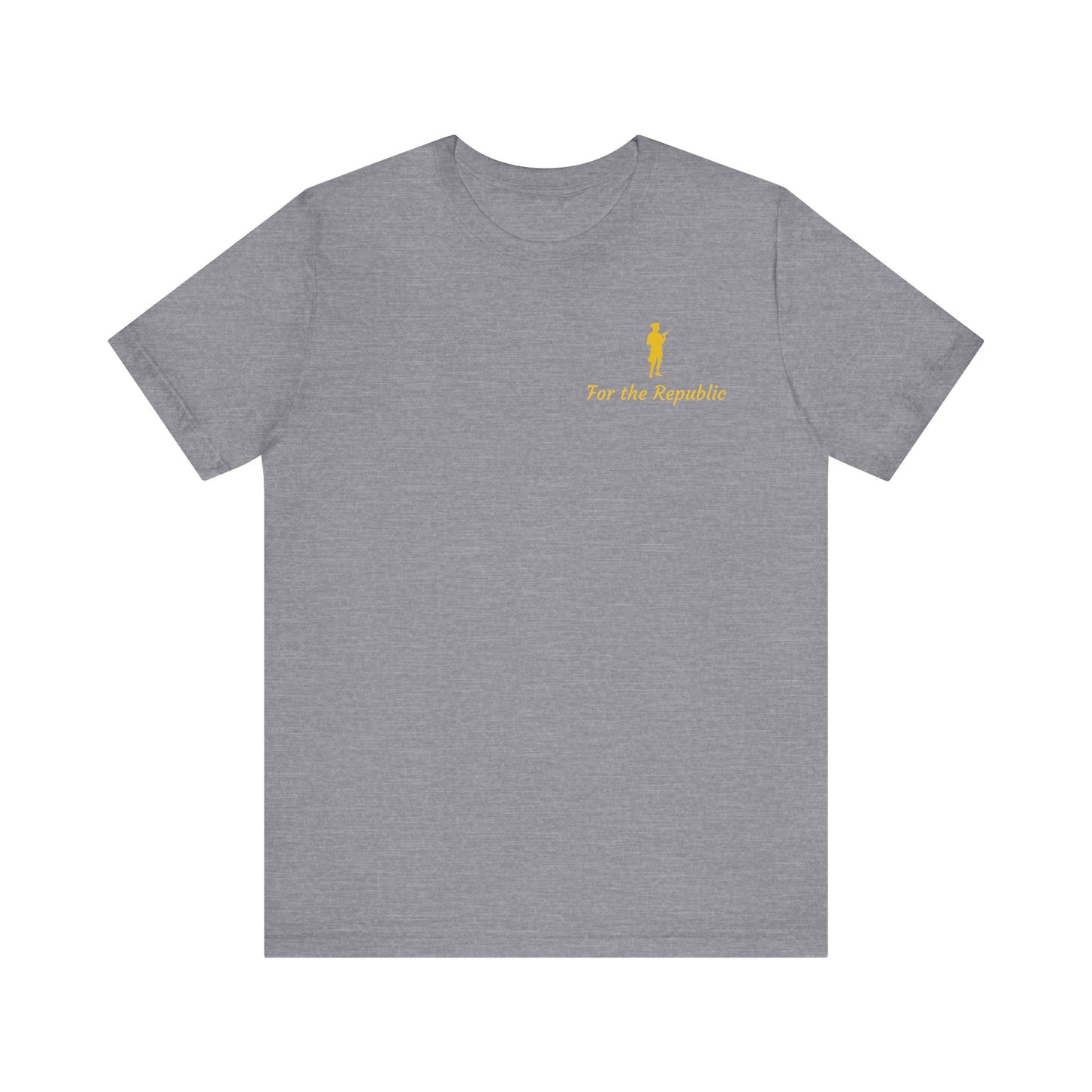 Patriotic Short Sleeve Tee - 'For the Republic' & Military Tribute