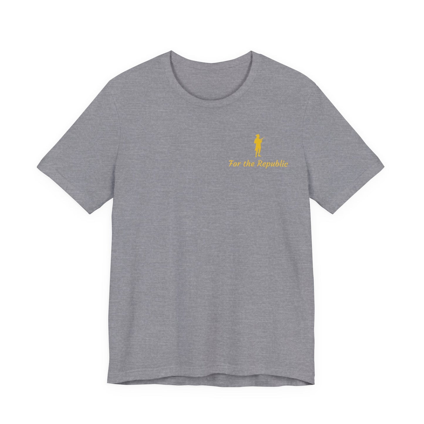 Patriotic Short Sleeve Tee - 'For the Republic' & Military Tribute