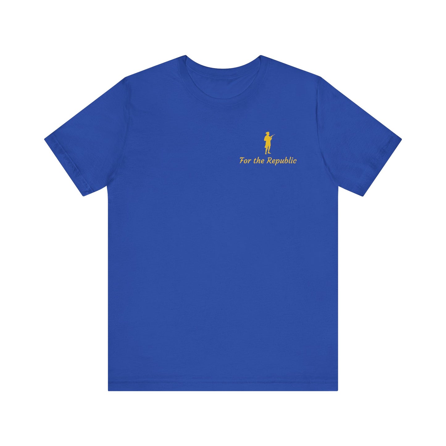 Patriotic Short Sleeve Tee - 'For the Republic' & Military Tribute