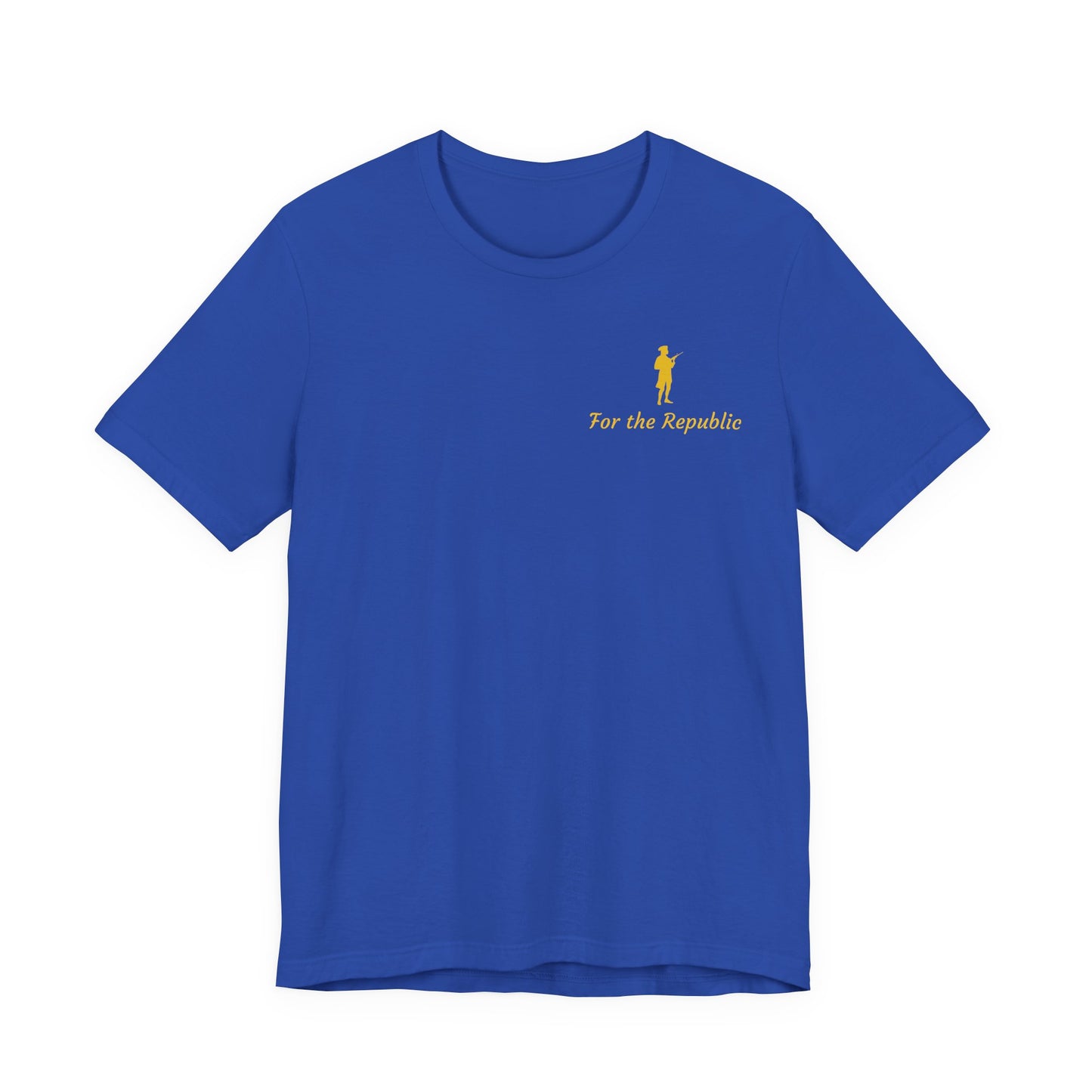 Patriotic Short Sleeve Tee - 'For the Republic' & Military Tribute