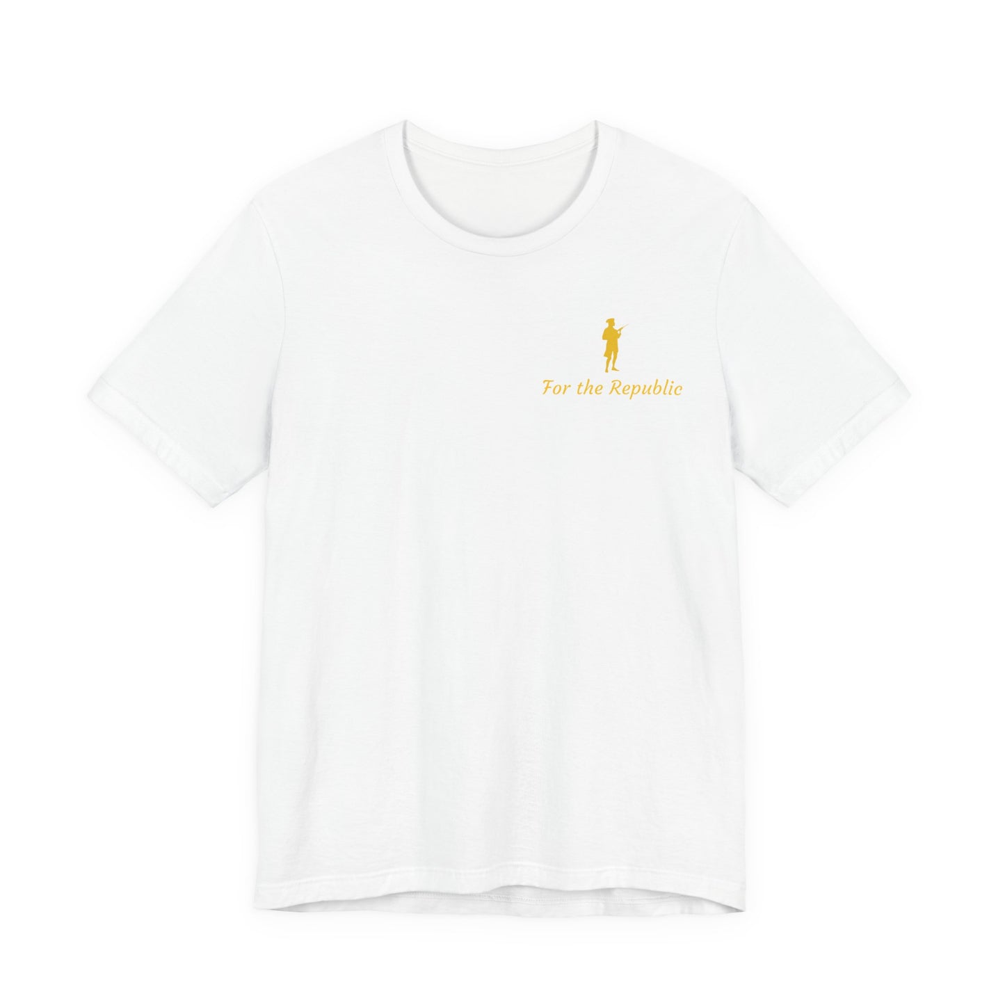 Patriotic Short Sleeve Tee - 'For the Republic' & Military Tribute