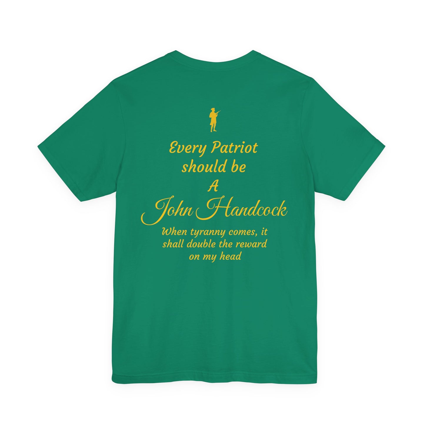Patriotic Unisex Short Sleeve Tee - 'For the Republic' & 'Every Patriot Should Be A John Hancock'
