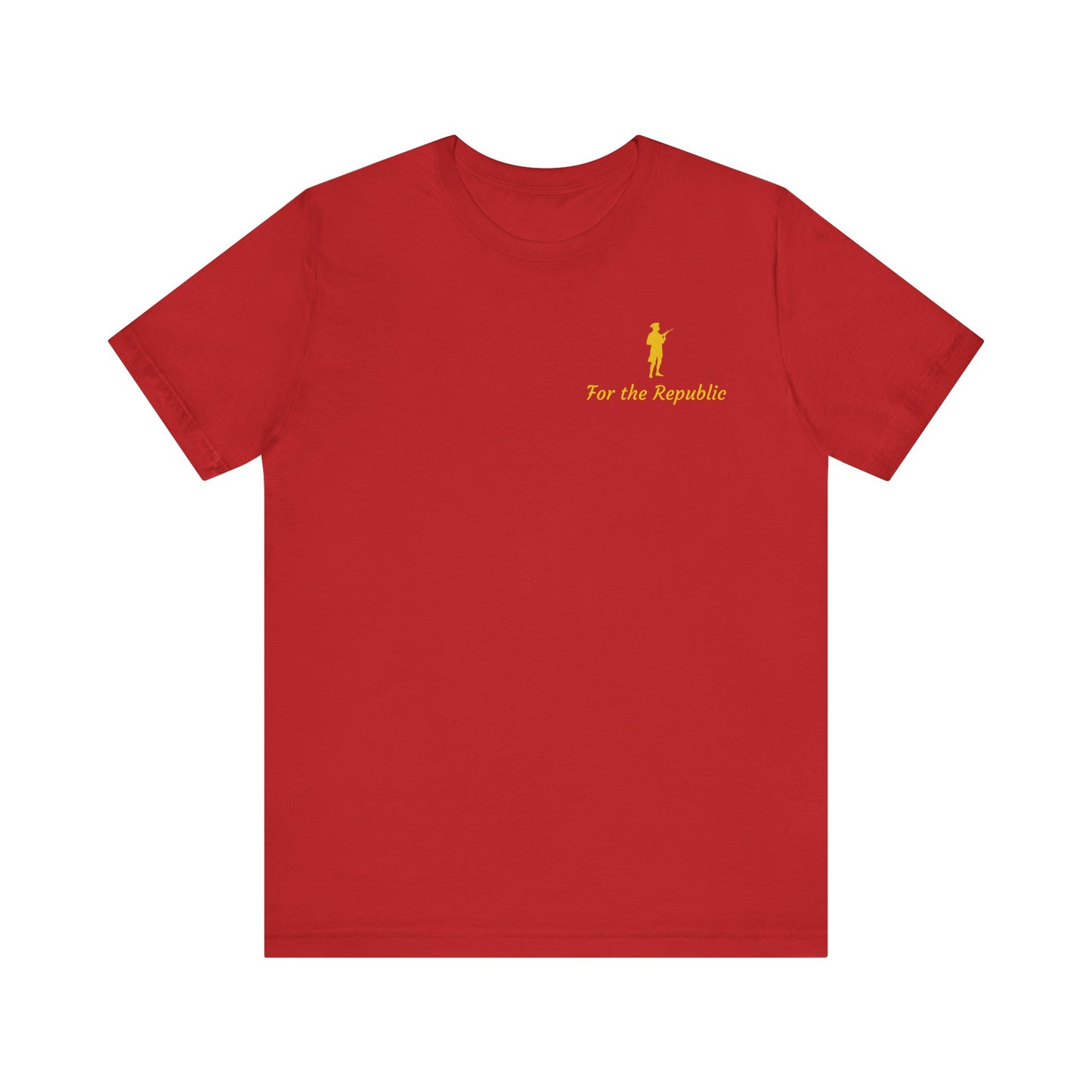 Patriotic Short Sleeve Tee - 'For the Republic' & Military Tribute
