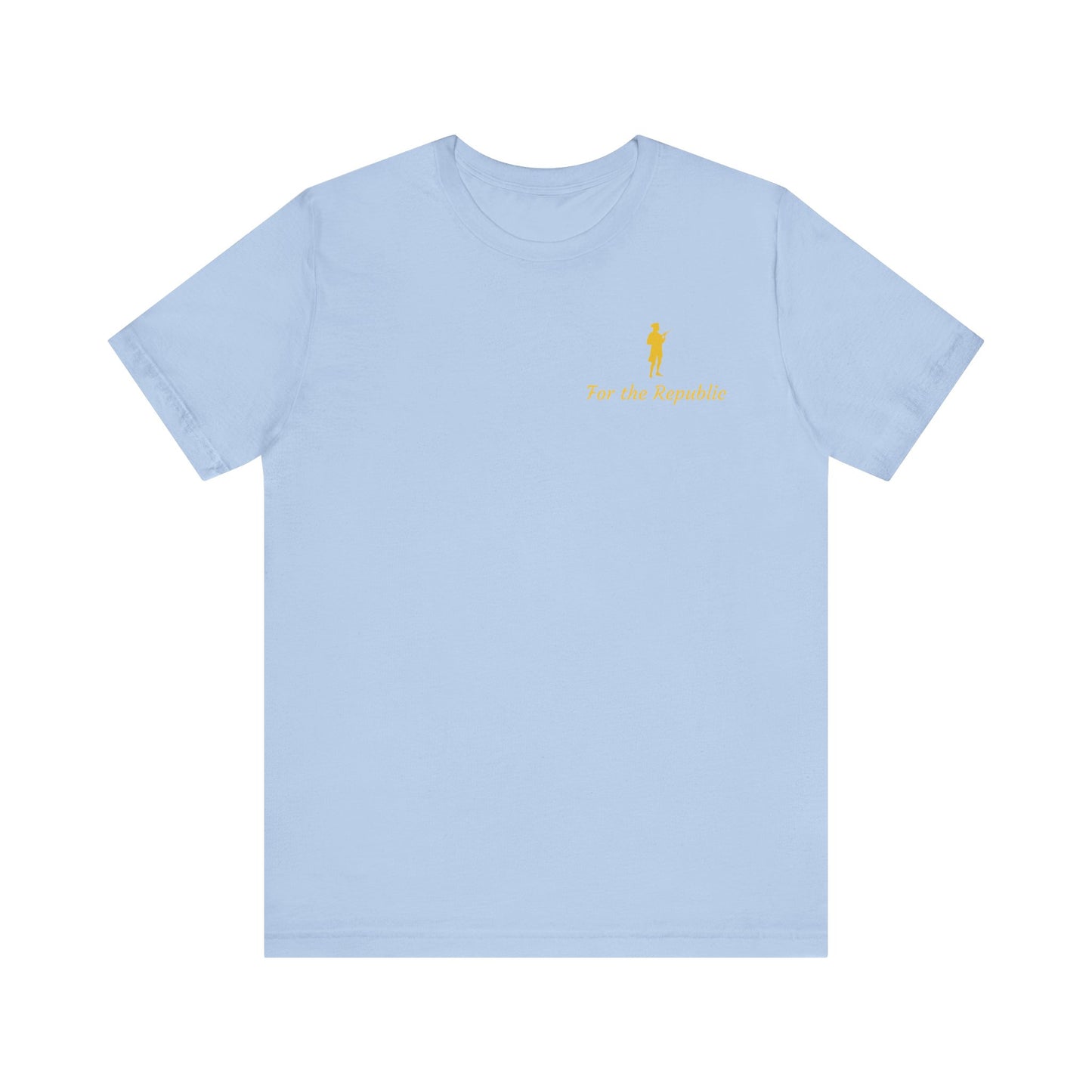 Patriotic Short Sleeve Tee - 'For the Republic' & Military Tribute
