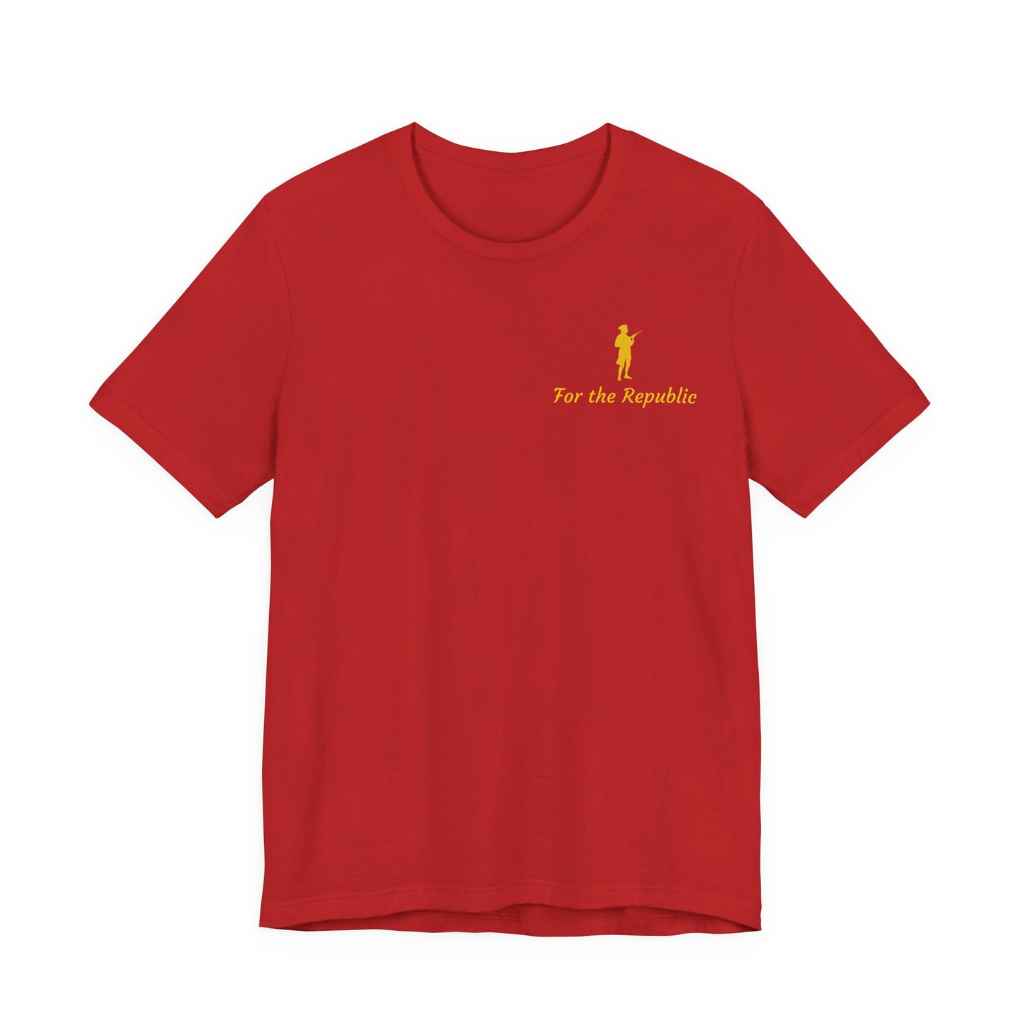 Patriotic Short Sleeve Tee - 'For the Republic' & Military Tribute