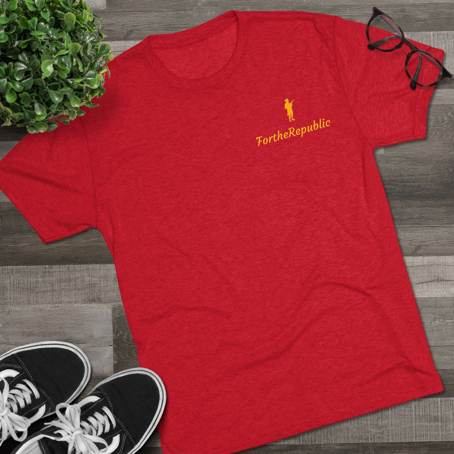 Patriotic Unisex Crew Tee - 'For the Republic' Graphic