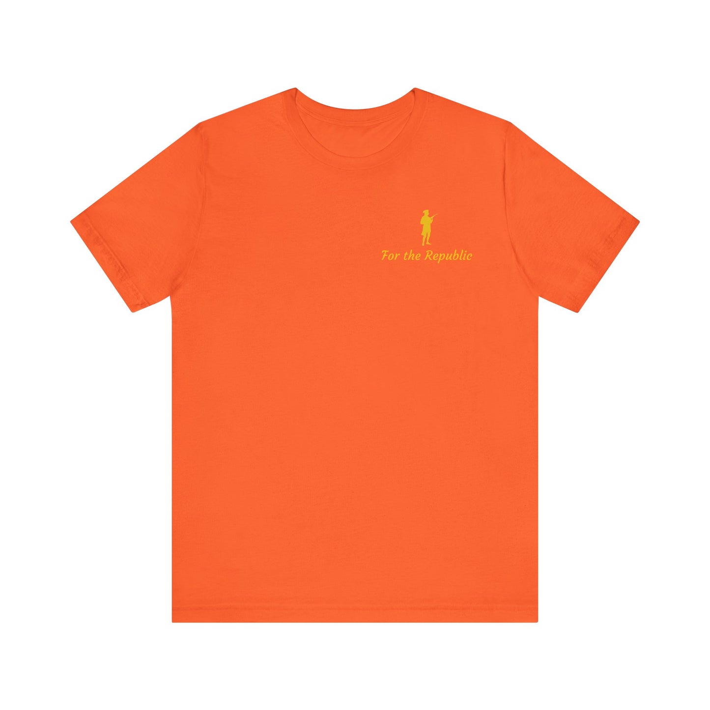 Patriotic Short Sleeve Tee - 'For the Republic' & Military Tribute