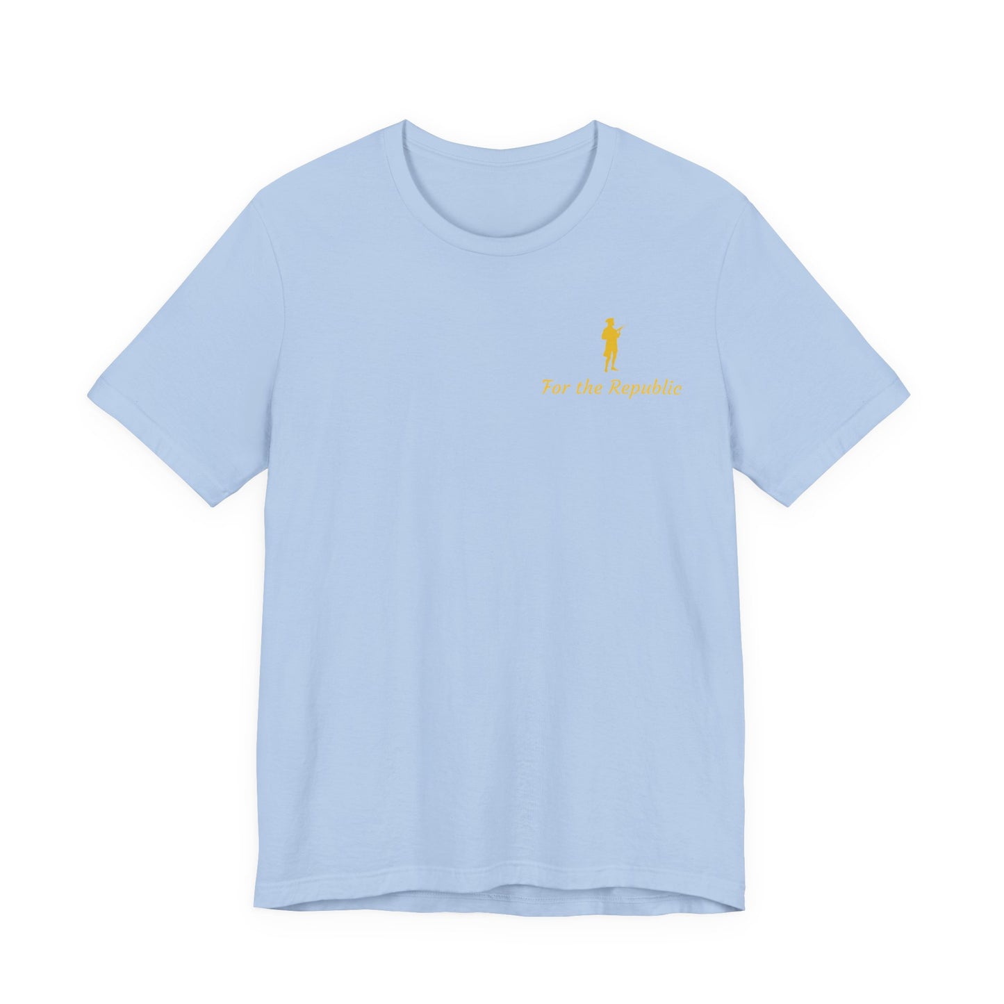 Patriotic Short Sleeve Tee - 'For the Republic' & Military Tribute
