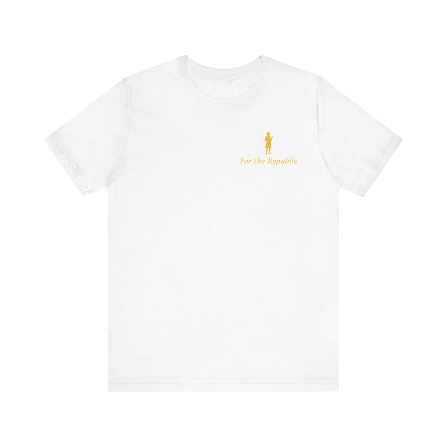 Patriotic Short Sleeve Tee - 'For the Republic' & Military Tribute