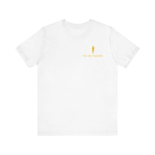 Patriotic Short Sleeve Tee - 'For the Republic' & Military Tribute