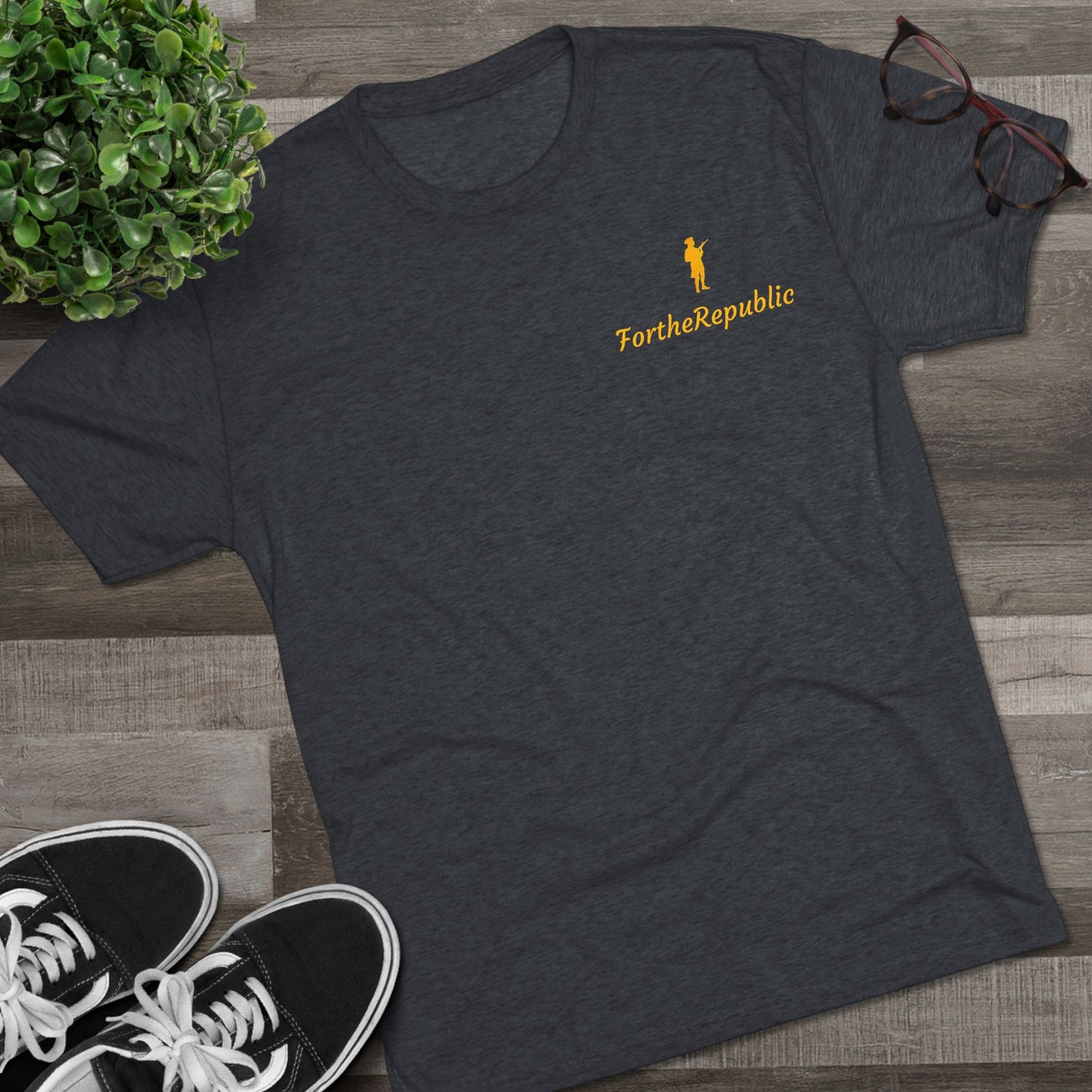 Patriotic Unisex Crew Tee - 'For the Republic' Graphic