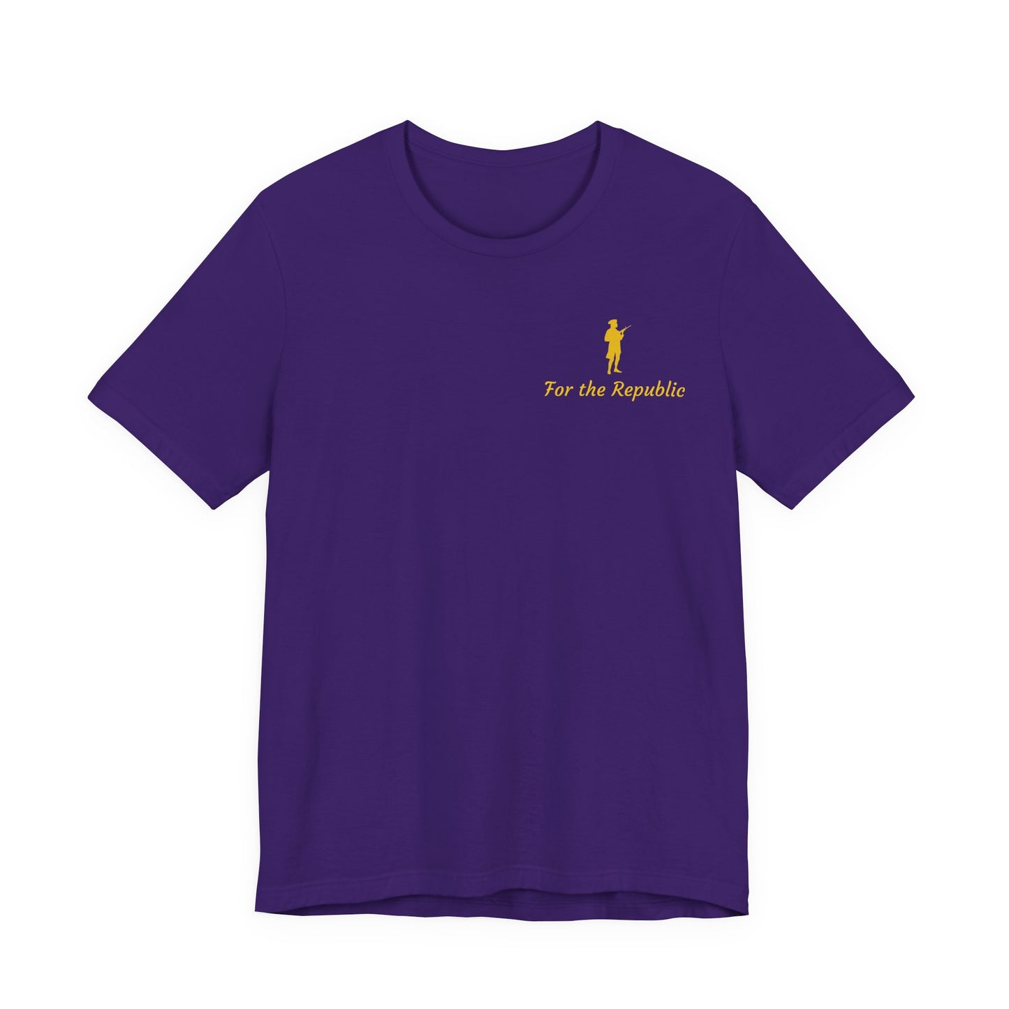 Patriotic Short Sleeve Tee - 'For the Republic' & Military Tribute