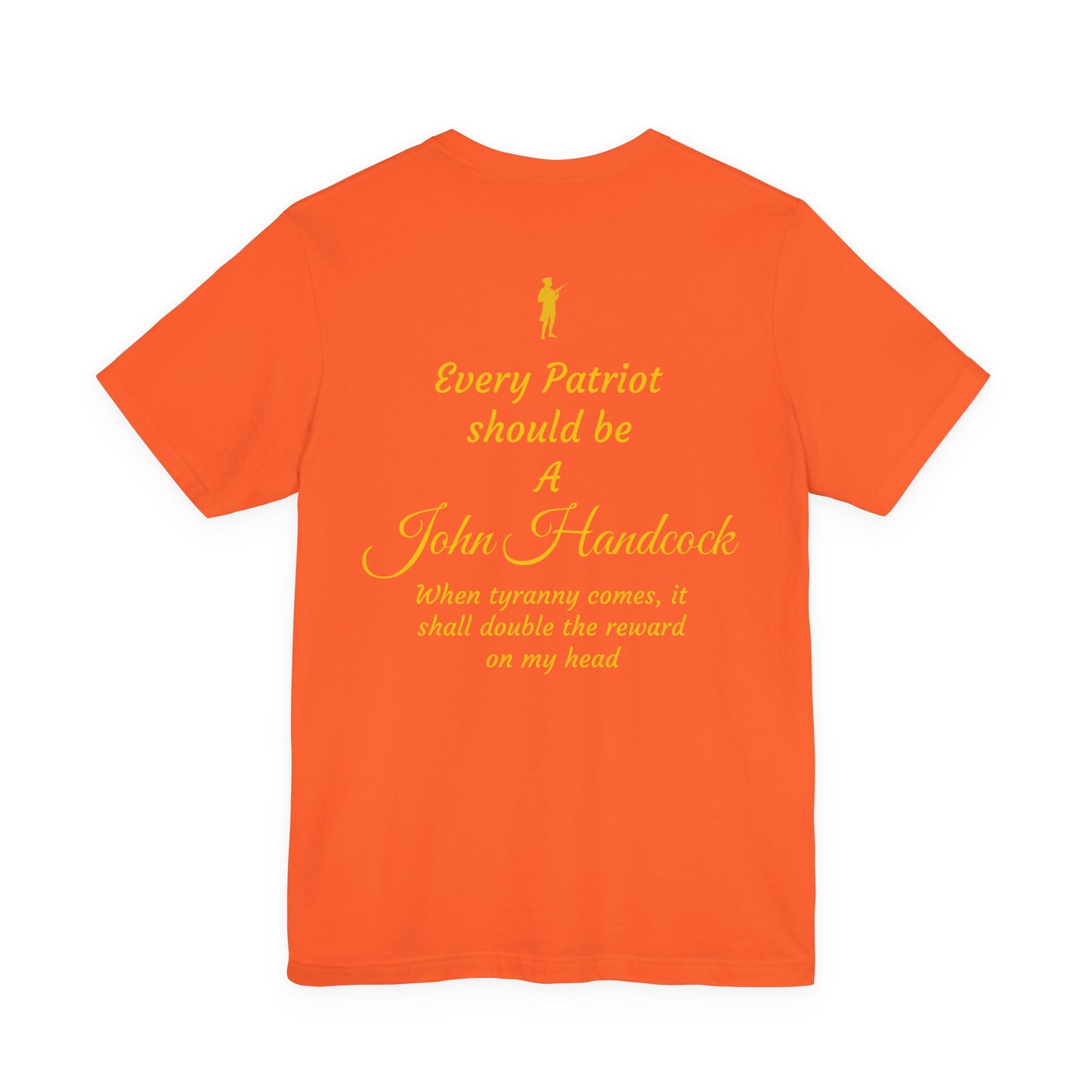 Patriotic Unisex Short Sleeve Tee - 'For the Republic' & 'Every Patriot Should Be A John Hancock'