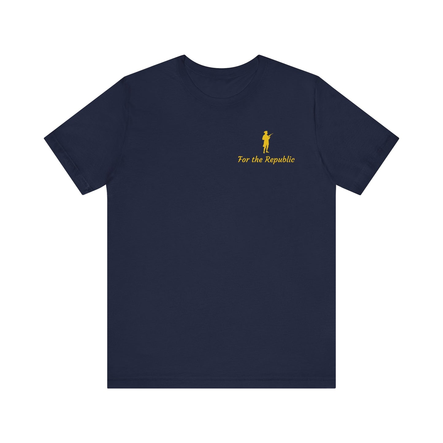 Patriotic Short Sleeve Tee - 'For the Republic' & Military Tribute
