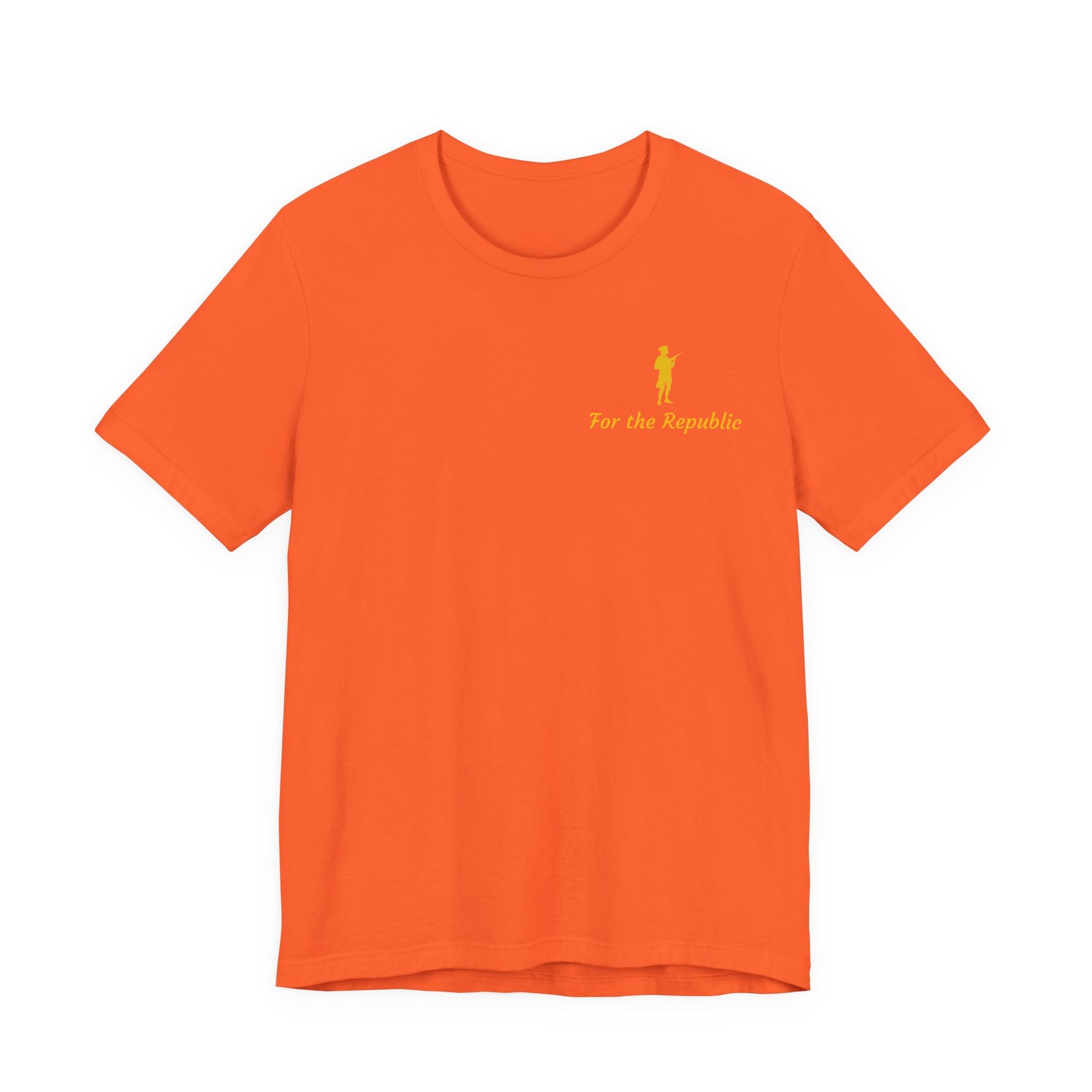 Patriotic Short Sleeve Tee - 'For the Republic' & Military Tribute