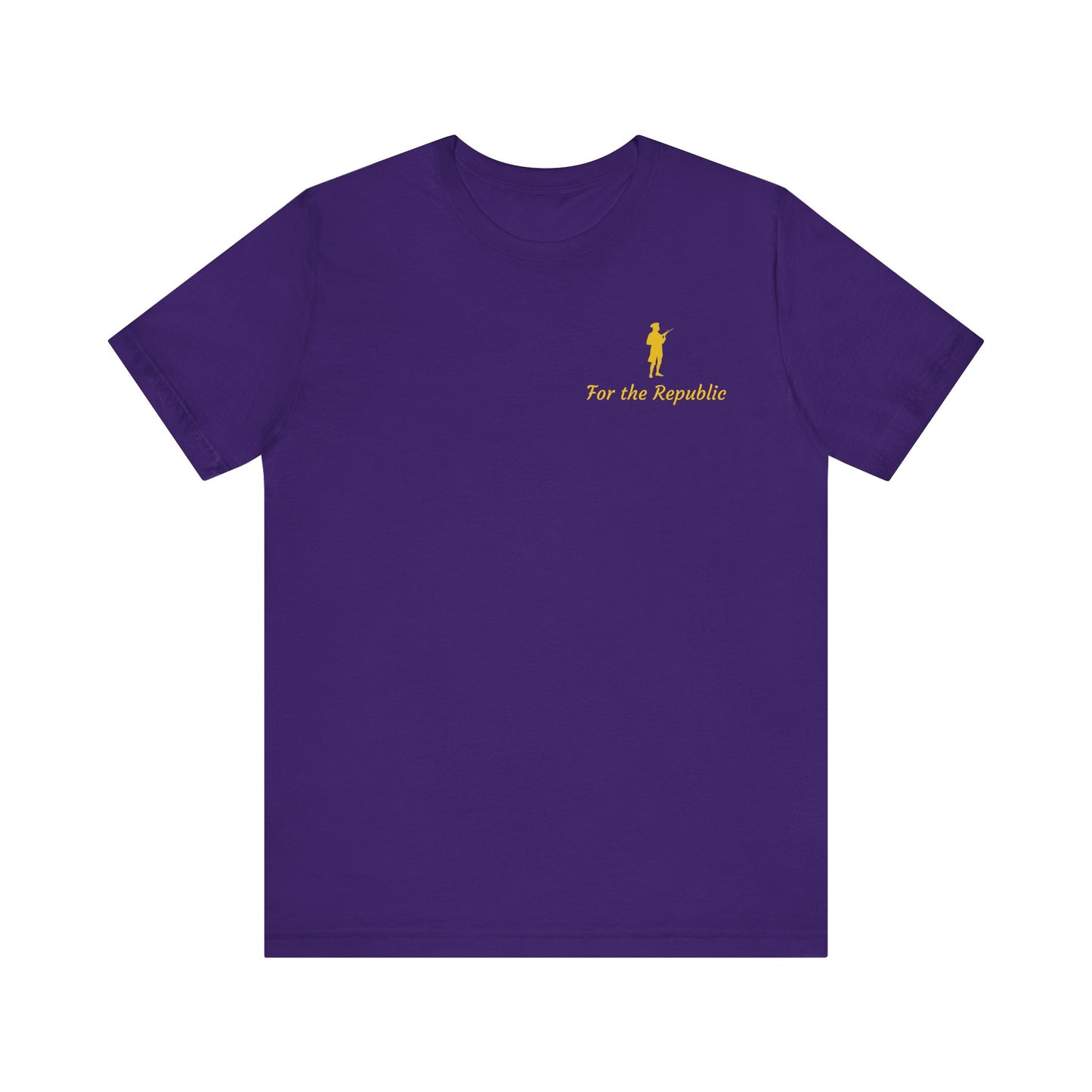 Patriotic Short Sleeve Tee - 'For the Republic' & Military Tribute
