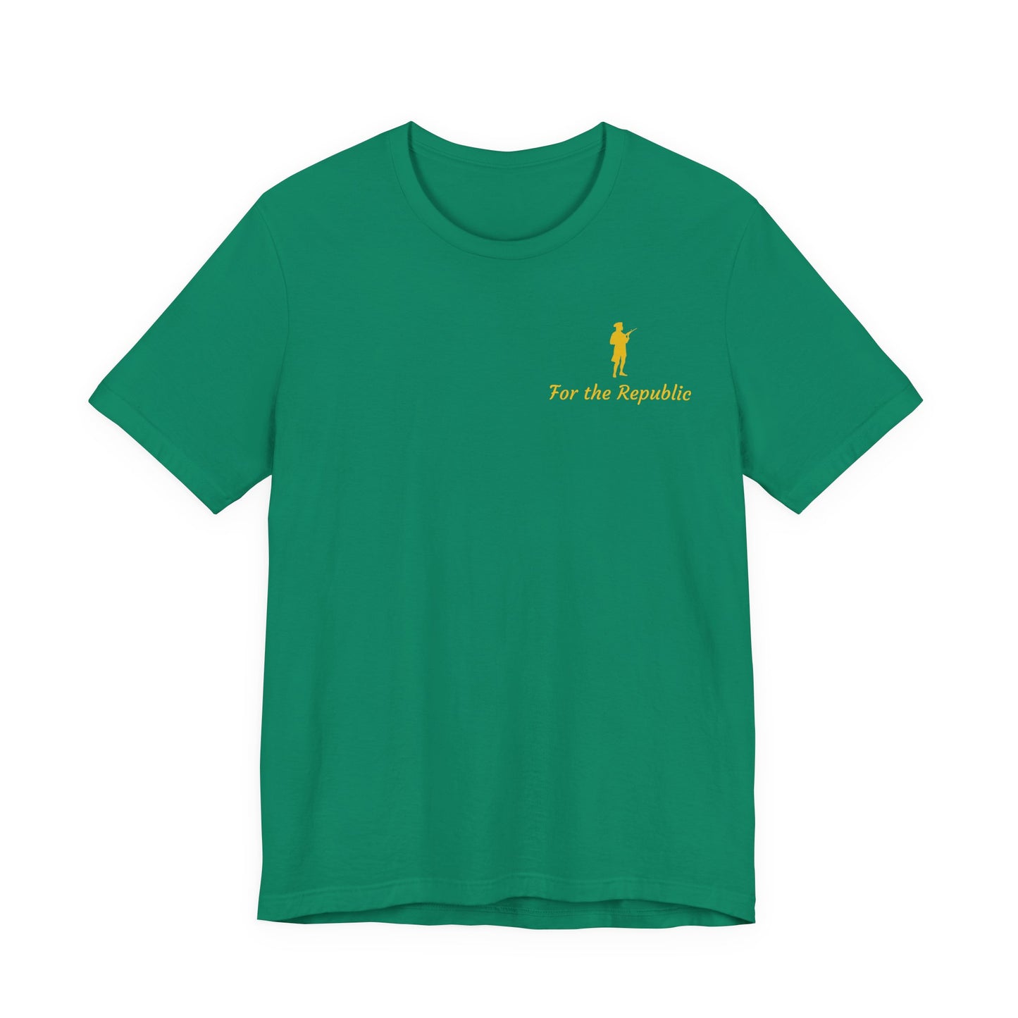Patriotic Short Sleeve Tee - 'For the Republic' & Military Tribute