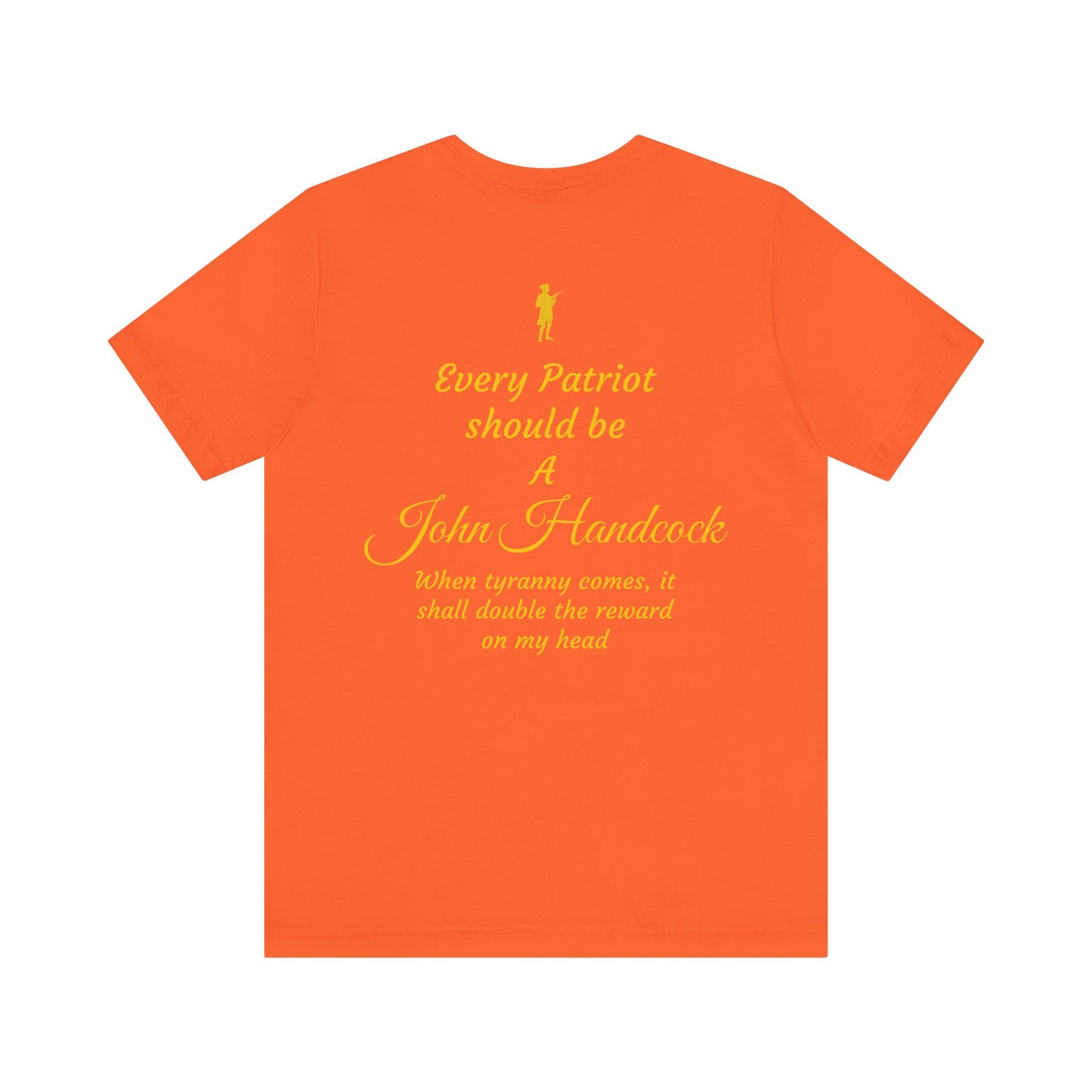 Patriotic Unisex Short Sleeve Tee - 'For the Republic' & 'Every Patriot Should Be A John Hancock'