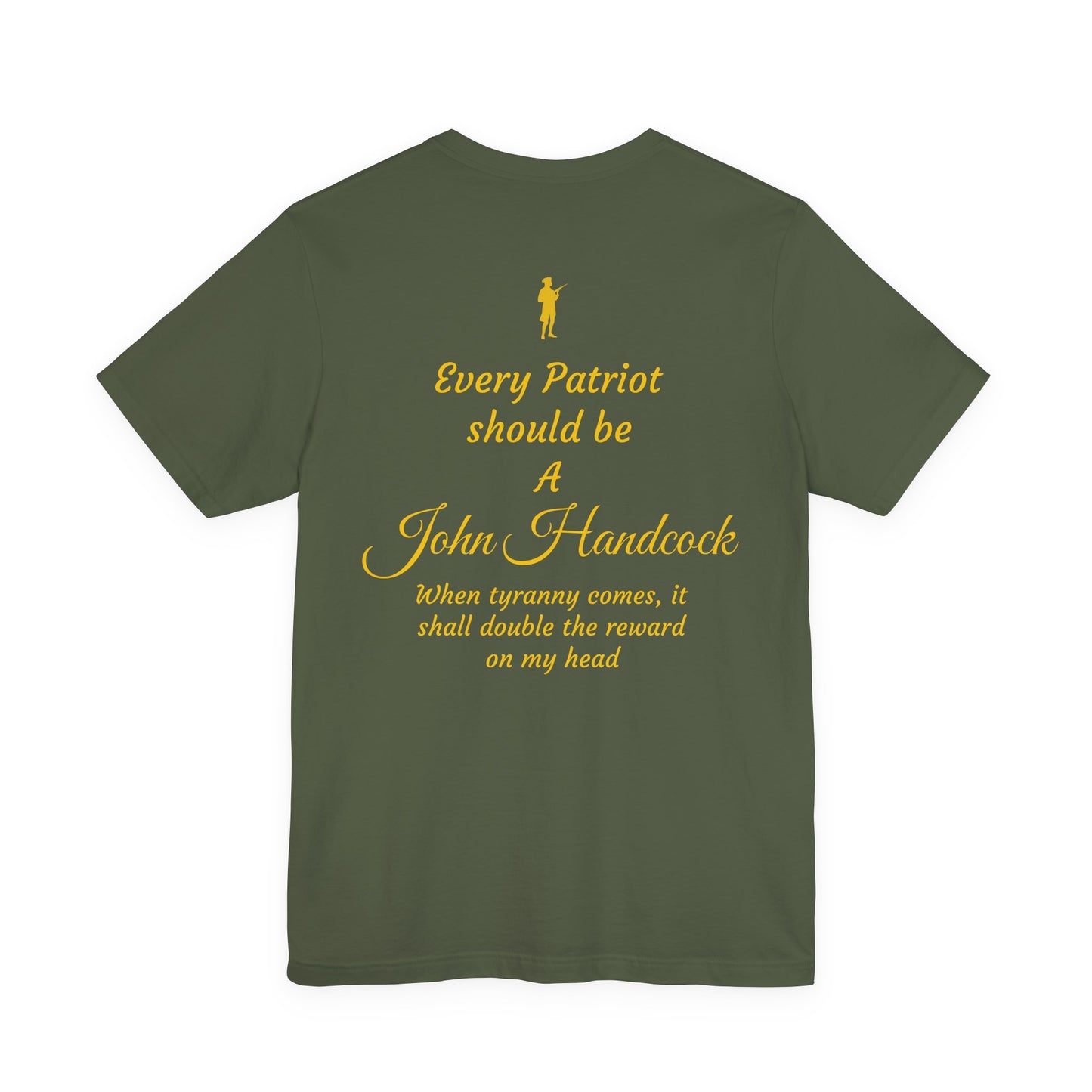 Patriotic Unisex Short Sleeve Tee - 'For the Republic' & 'Every Patriot Should Be A John Hancock'