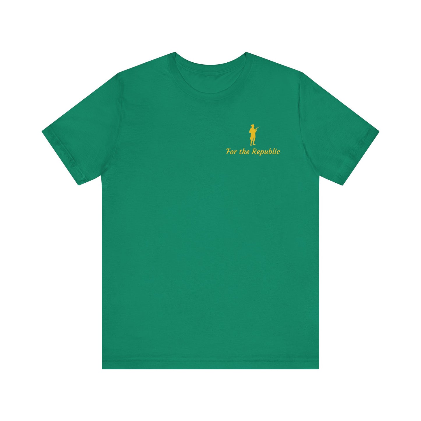 Patriotic Short Sleeve Tee - 'For the Republic' & Military Tribute