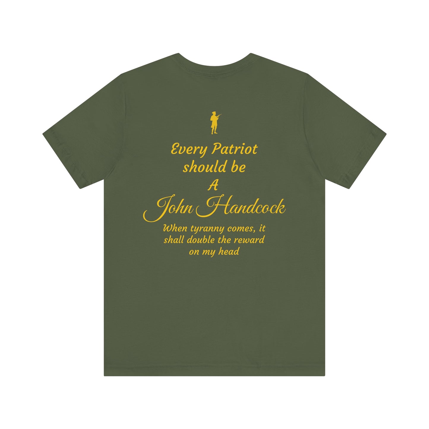 Patriotic Unisex Short Sleeve Tee - 'For the Republic' & 'Every Patriot Should Be A John Hancock'