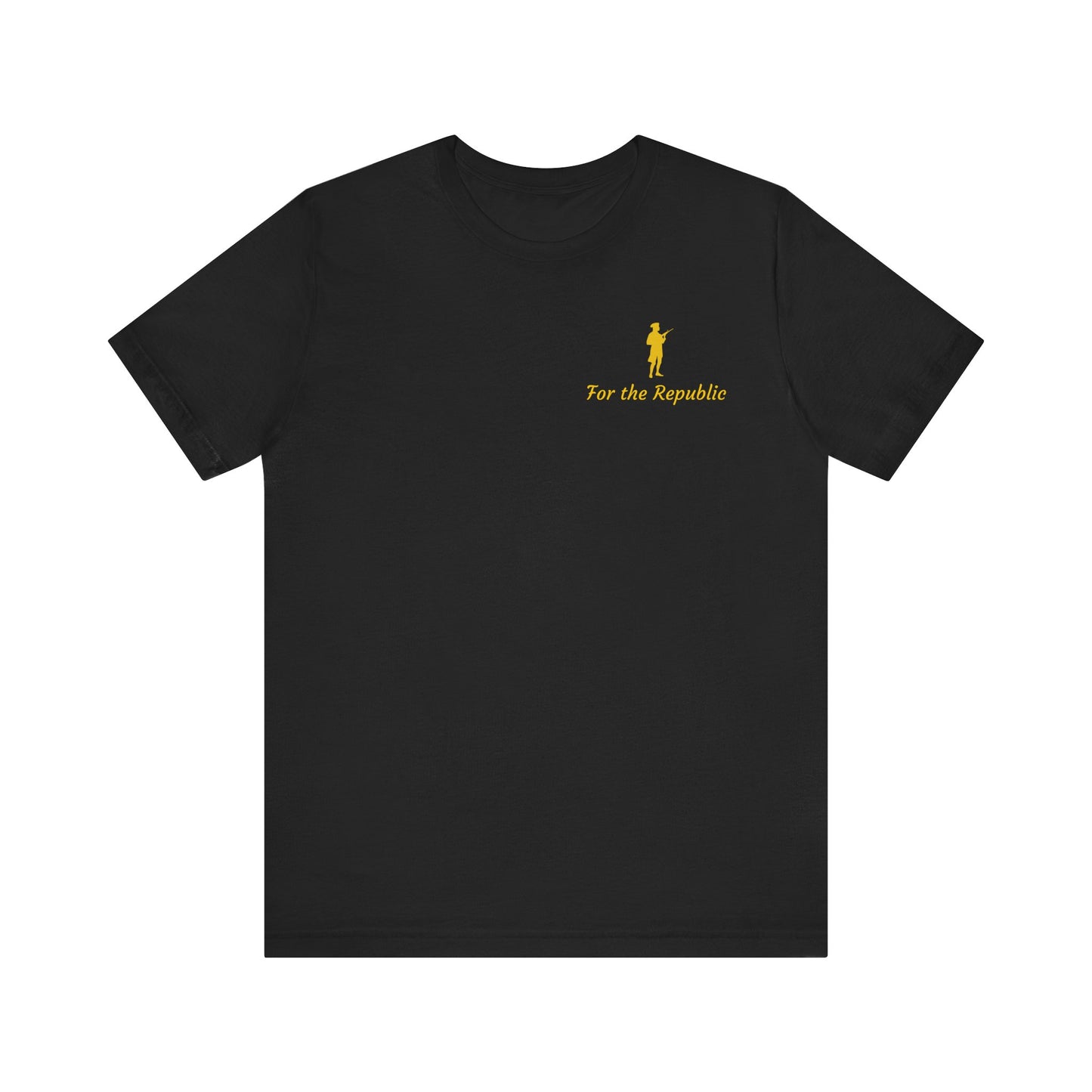 Patriotic Short Sleeve Tee - 'For the Republic' & Military Tribute